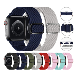Correa Elástica de Nailon para <span class=keywords><strong>Apple</strong></span> <span class=keywords><strong>Watch</strong></span> Series 7 <span class=keywords><strong>6</strong></span> 5 SE, Ajustable, 38mm 42mm 44mm <span class=keywords><strong>40mm</strong></span>, Brazalete Deportivo - Product Image 1