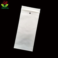 Bolsas biodegradables con cierre de polietileno y cremallera, logo personalizado, para anteojos, esmerilado, ziplock