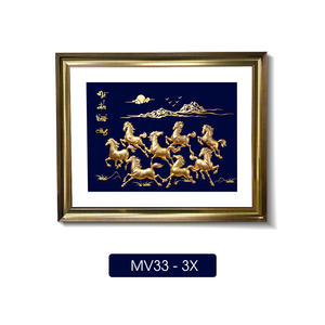 Œuvre d'art en feuille d'or artisanale du Vietnam, souvenir d'entreprise haut de gamme, fabricant OEM ODM - Product Image 1