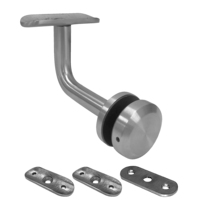 Support de main courante robuste, support stable sans tremblement, support de main courante en acier inoxydable SS304/SS316L, accessoires de montage complets inclus