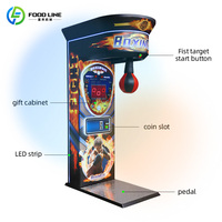 Machine de boxe King Of Hammer robuste pour la vente en gros, avec écran tactile et paiement par carte, équipement d'arcade pour l'entraînement physique