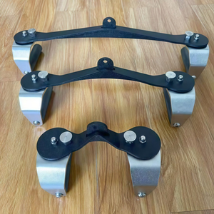3 pièces 360 ° Poignées rotatives pour tirage latéral, accessoires de machine à câble pour exercices de pectoraux, entraînement du dos et remorquage, accessoires de câble pour salle de sport - Product Image 1
