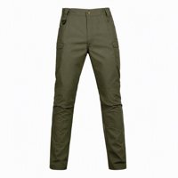 Pantalon tactique homme avec logo personnalisé, olive, multi-poches, cargo, pour trekking en plein air et usage quotidien