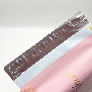 Розничная продажа с завода, Пользовательский логотип, эко-розовый Экспресс-пакет/почтовые пакеты с ручкой - Product Image 5