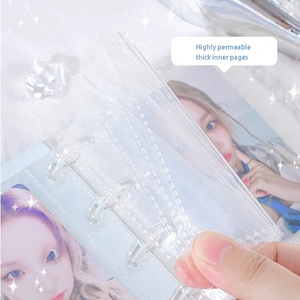 Classeur pour photocartes Kpop de 3 pouces en acrylique de haute qualité avec effet d'ondulations d'eau et <span class=keywords><strong>papillon</strong></span> 3D, pour cartes photo d'artistes - Product Image 3