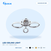 Plafonniers LED ronds 90W SMD2835 en fer PS à télécommande 3 CCT, design moderne pour chambre à coucher