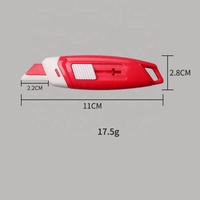 Couteau utilitaire à lame en céramique personnalisable 4 couleurs avec aimant, adapté à l'ouverture de boîtes, à l'utilisation manuelle, résistant à la rouille, couteau sûr