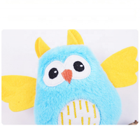 Jouet en peluche hibou personnalisé OEM ODM, jouet doux pour chat en forme d'oiseau, jouet interactif coloré pour animaux de compagnie, vente en gros, fabricant d'articles pour animaux de compagnie sur mesure