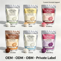 Gummies de peptides multi-collagène OEM Micro Ingredients 1lb, types I, II, III, V, hydrolysés, avec biotine, acide hyaluronique, vitamine C. Sans saveur.