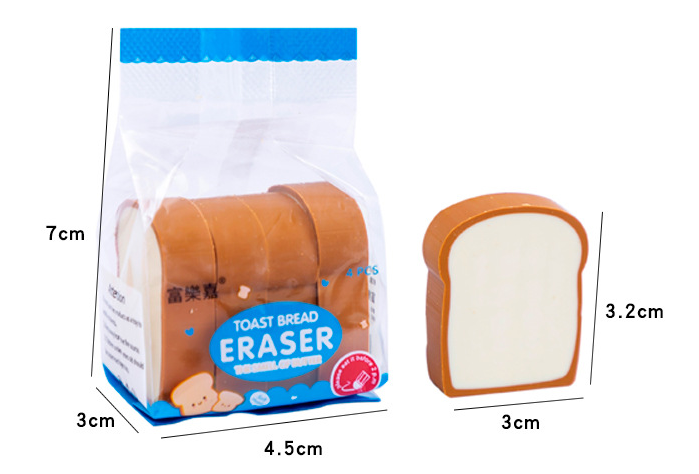 Khaki Toastbrot-Radiergummi – Niedliches Brot-Design, Für Zeichnen, Schule, Als Geschenk Für Künstler