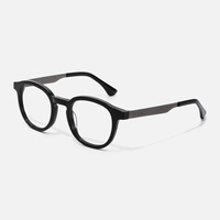 Lunettes élégantes en acétate rondes Hipster lunettes hommes femmes lunettes optiques montures circulaires à jante complète en résine de luxe 43008