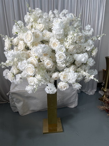 IFG Hot Sale Luxury 40inch Diameter White 3d Artificial 100 cm Flower Ball for Wedding Party Event <strong>Table</strong> <strong>Decoration</strong> - Product Image 6