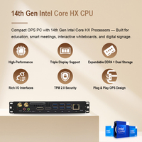 Computadora Ops de 14.ª Generación con Intel Core I5, DDR4 de 8 GB, SSD de 256 GB para Panel Interactivo, Windows 11, Módulo Mini PC Ops