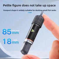 Mini Calentador Automático de Temperatura Constante con Varilla de Cuarzo y Plástico para Peceras Pequeñas, Termostato USB para Peces Tropicales