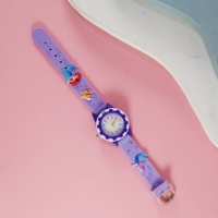 Jam tangan kartun anak-anak 3D indah PVC Band Slap jam tangan hewan kasual anak-anak jam tangan kuarsa kreatif hadiah Natal