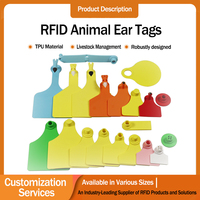 Etiqueta de Oreja RFID para Ganado, Ovejas, Conejos y Otros Animales, Reflectante, Numerada, Mini, Sin Chip