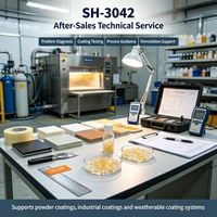Résine de silicone solide SH-3042 pour revêtements en polysiloxane, résistance aux pulvérisations salines et aux intempéries