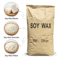 Flocons de cire de soja 100% naturelle pure pour la fabrication de bougies DIY, matières premières en vrac, biologiques, pour la décoration de la maison, bougies parfumées