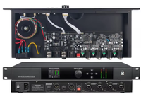 Procesador de Audio Profesional TopYun CE-420 DSP 4 Entradas y 2 Salidas con Supresor de Retroalimentación para Conferencias, Anti-Efecto Micrófono