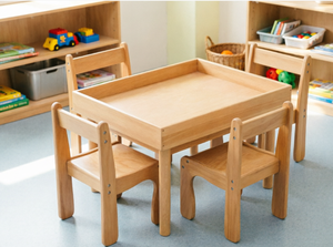 Tavolo Sensoriale in Legno Montessori per Bambini, Tavolo da Gioco con Sabbia <span class=keywords><strong>e</strong></span> Fagioli, Arredamento Prescolare in Legno - Product Image 2