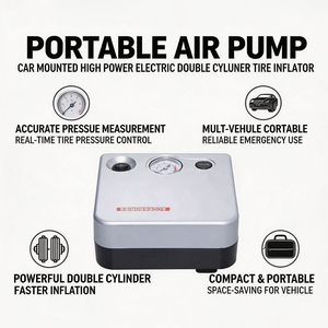 Bomba de Inflado para Auto DC, Mini Bomba Portátil con Pantalla Digital, Bomba para Neumáticos de Auto, Bomba de Inflado de 12V para Auto - Product Image 5