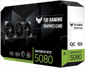 การ์ดจอ TUF Gaming GeForce RTX 5080 16GB GDDR7 OC Edition พร้อมส่วนประกอบระดับทหาร เคลือบป้องกันระดับทหาร - Product Image 1