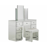 Coiffeuse miroir avec 13 tiroirs pour chambre à coucher