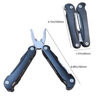 Pince multifonction réglable 13-en-1 en acier inoxydable avec tournevis, ouvre-bouteille et lame pour le bricolage, le camping et la survie