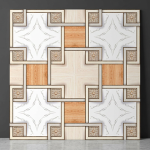 Factory Price 400x400mm Ceramic Polished Non-Slip Acid-Resistant Marble Look Porcelain Floor Tiles for Mall & Hotel Interiors - Product Image 1