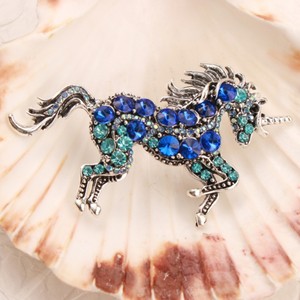 Barok Luxe Strass Eenhoorn Ontwerp Heren En Dames Broche Sieraden Accessoires Spelden Huwelijksfeest Vakantie Paar Geschenken - Product Image 2