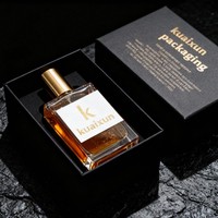 Emballage de boîte en papier pour flacon de parfum cosmétique de luxe, logo personnalisé imprimé, fermeture magnétique, emballage de boîte cadeau