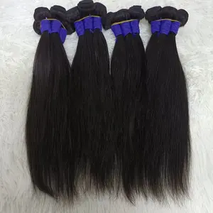 Letsfly murah belum diproses rambut manusia Brasil 100% sambungan rambut lurus tenun gratis pengiriman