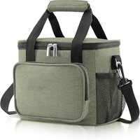 Sac à lunch isotherme Oxford portable avec bandoulière pour le travail, l'école et les pique-niques