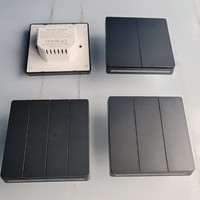 EU UK Smart Life App Télécommande Zigbee Bouton-poussoir neutre Interrupteur électrique mural Max 16A ABS & PC Matériel