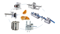 Huide – ligne de production automatique de pâtisserie durian, haute efficacité, machine à pâtisserie bouffante, ligne de production complète de pâtisserie
