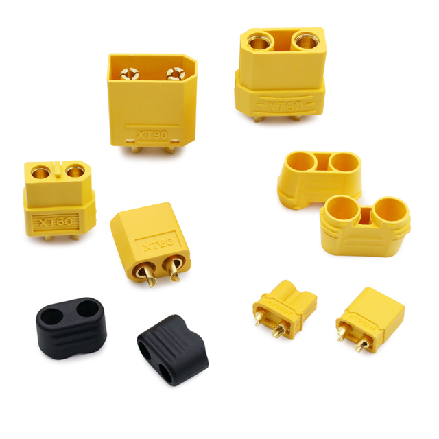 XT30 XT60 XT90 Plug Connector 12Awg 10AWG High Current Connector Adapter to 50A 600V Battery Connector Wire Harness