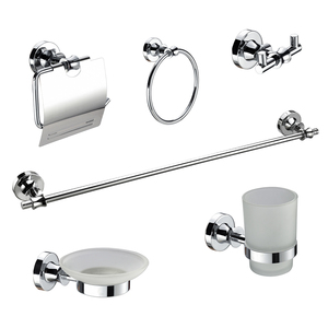 2025 bagno Hardware montato a parete con coperchio supporto per carta igienica in ottone cromato - Product Image 2