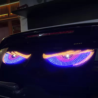 USB Animated Demon Eyes Screen Led Matrix Panel Led Display pour camion pare-brise Devil Eyes Lights for Car Truck Off-road SUV