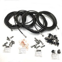 Tuyau de frein hydraulique avant en acier inoxydable résistant à la corrosion 1/8" SAE J1401 pour moto tout-terrain, VTT, quad, karting, moto