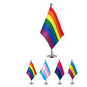 Custom Mini Desk Flag for Indoor Advertising Custom Promotion Gift Printed <b>Table</b> Flag - Product Image 3