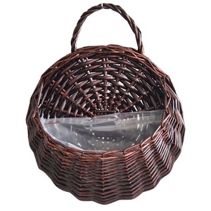 <span class=keywords><strong>Jardinière</strong></span> de fleuriste en <span class=keywords><strong>rotin</strong></span> tissé à la main durable panier suspendu pastoral pratique pour une utilisation fraîche de fleurs - Product Image 5