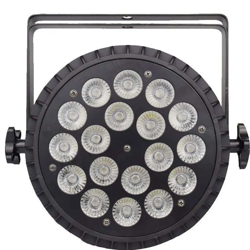 Guangzhou Baiyun Pabrik Lampu Panggung Led, Lampu Par 12W 4in1 Dmx512 Panggung Grosir 18 Buah