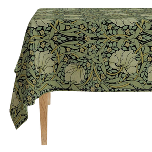 Nappe pour table | Couverture de table imprimée en blocs de coton faite à la main | Motifs floraux et unis pour une utilisation en fête - Product Image 1