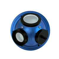 Sphère intégratrice universelle en PTFE à réflectivité de 99 % avec port SMA905 pour les tests de transmittance, réflectance, puissance laser et efficacité quantique
