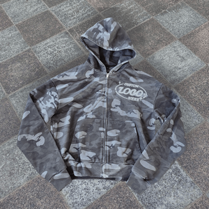 เสื้อมีฮู้ดผ้าคอตตอนมีซิปเสื้อมีฮู้ดพิมพ์ลายพรางดิจิทัลมาใหม่ - Product Image 1