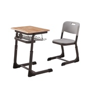 Ensemble bureau et chaise d'étude pour étudiant, moderne, durable, réglable en hauteur, pour appartement et chambre à coucher