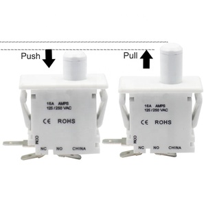 Interruptor de Puerta Momentáneo con Botón de Presión Tipo Cereza, Normalmente Cerrado y Autobloqueante - Product Image 4