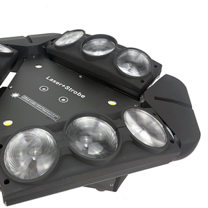 Đa chức năng chín đầu chim <span class=keywords><strong>LED</strong></span> chùm ánh sáng sân khấu Laser <span class=keywords><strong>160W</strong></span> bóng đèn nhập khẩu nhấp nháy lắc đầu chùm đèn phổ sử dụng - Product Image 6