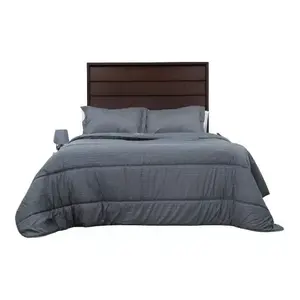 Juego de Edredón Acolchado King Size Carla Depot Hb, 280 cm x 230 cm, Microfibra a Rayas, Ropa de Cama de Hotel - Product Image 1