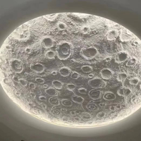Brique murale moderne en bloc de lune en PU, décoration intérieure et extérieure, décoration murale de fond de télévision rouge net, décoration de devanture de magasin